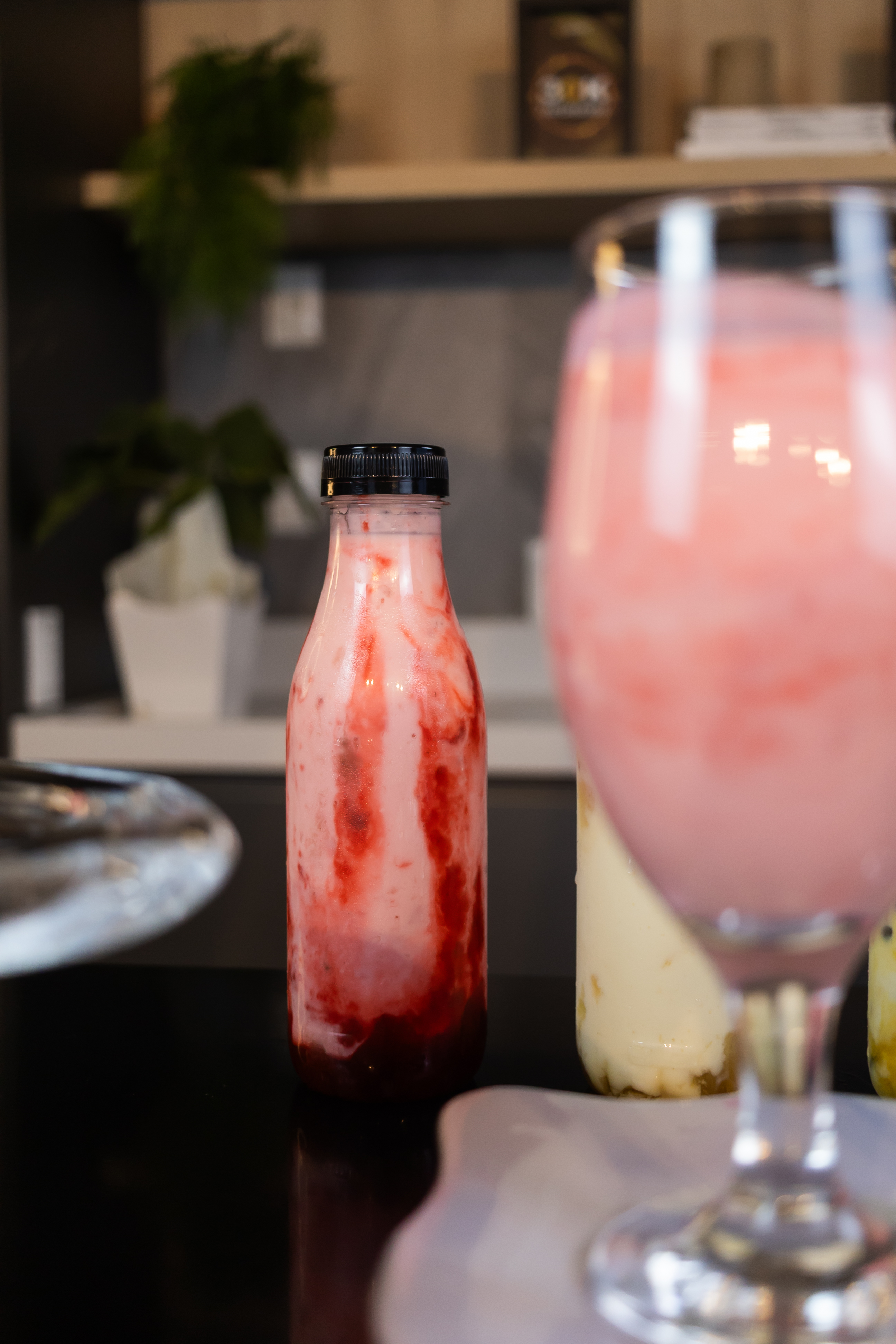 Iogurte premium com geleia de Morango